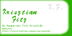 krisztian fitz business card